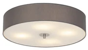 Rustikálne stropné svietidlo sivé 50 cm - Drum