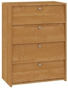 Výklopná skrinka na topánky so štyrmi dvierkami Jelša