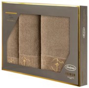 FROTÉ UTERÁK EVA MINGE GAJA SADA 1KS 30X50 CM, 1KS 50X90 CM, 1KS 70X140 CM BÉŽOVÁ