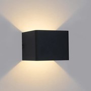 Brilagi - LED vonkajšie nástenné svietidlo DONNANI LED/5W/230V 10 cm čierne IP44