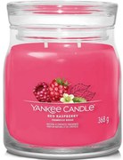Yankee Candle Vonná sviečka stredná Signature Red Raspberry, 368 g, M