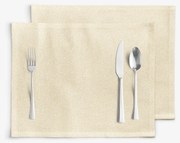 Goldea exkluzívne prestieranie na stôl - zlaté s trblietkami - sada 2ks 30 x 40 cm