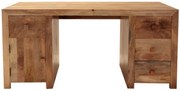 furniture-nabytek.cz - Drevený písací stôl z masívu mango 160x76x80
