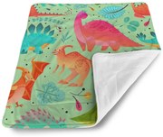 Sablio Deka pre bábätko Dinosaury v tráve - 80x100 cm