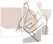 Obraz - Woman body line art N⁰1 (90x60 cm)