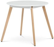 Autronic BONTEC Okrúhly jedálenský stôl 80x80cm, mdf DT-316 WT Farba: Biela