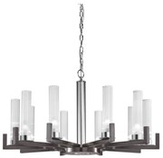 Kolarz 6009.81060 - Luster na reťazi RAGGIO 10xE14/25W/230V matný chróm