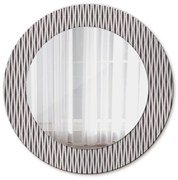 Geometrický bodový vzor Okrúhle dekoračné zrkadlo na stenu