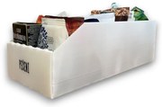 Úložný box, plastový biely 20x50x16cm – do špajze aj do skrine KARTONPLAST