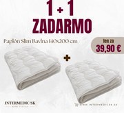 INTERMEDIC SK Set 2x paplón Slim Bavlna 140x200 cm 1+1 zdarma