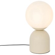 Stolná lampa Hotel Chic béžová s opálovým sklom - Pallon Trend