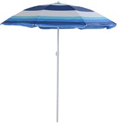 Slnečník BLUE STRIPES 180 cm, modrý