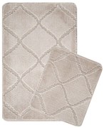 Svetlohnedé kúpeľňové predložky v súprave 2 ks 50x80 cm Cizgili – Foutastic