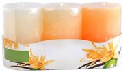 Sada 3 ks vonných svíček Floris Sladká vanilka oranžová