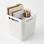 Rotho Úložný box s rúčkami BRISEN 18l, 29x29x29 cm, biely