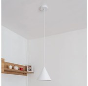 Závesný luster ETNA II na lanku 1xE27/15W/230V pr. 18,5 cm biela