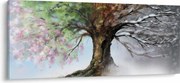 Obraz - Strom štyroch ročných období (120x50 cm)