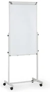 Mobilná otočná tabuľa, flipchart, kombinovaný povrch, 1200 x 700 mm