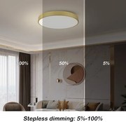 Brilagi -LED stropné svietidlo POOL LED/100W/230V 3000/4000/6000K pr. 80 cm zlaté