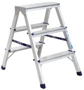 Alumet AD 7203 Hliníkové obojstranné schodíky, 2x 3 stupne, 60 cm