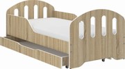 Wooden Toys Detská posteľ SMILE 160x80 SONOMA