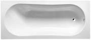Aqualine Aqualine, JIZERA vaňa 160x70x39cm bez nožičiek, biela, G1670