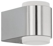 Eglo 65054-LED Vonkajšie nástenné svietidlo BRIONES PRO 2xLED/3W/230V IP44 chróm 65054