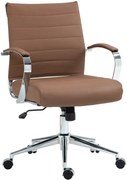 Kancelárska stolička Oakland - koža - Svetlo Hnedá