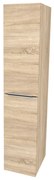 Mereo Mailo, kúpeľňová skrinka vysoká 170 cm, chróm madlo, Multidecor, Dub Bardolino, MER-CN594LPDBAR