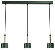 Luster na lanku ARENA 3xGX53/11W/230V zelená/zlatá