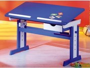 Písací stôl Paco, modrý/biely%