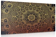 Obraz zlatá orientálna Mandala
