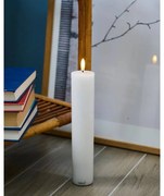 SIRIUS Dobíjacia LED sviečka Sille, biela,5 x 25 cm
