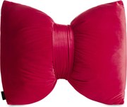 DEKORAČNÝ VANKÚŠ KOKARDA 45X55 CM BORDOVÁ