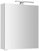 Sapho Sapho, MIRRÓ galérka s LED osvetlením, 60x70x16cm, ľavá/pravá, biela, MC060-0030