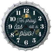 Bohemia Gifts Hodiny - Čas dát si pivo, 35 cm