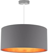 Závesné svietidlo Shade, 1x textilné tienidlo (výber zo 4 farieb), (výber z 3 farieb konštrukcie), (fi 44cm), g