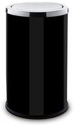 Alda Vnútorný odpadkový kôš 18 L, s výkyvným vekom, lakovaný čierny