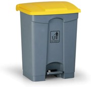 Nášľapný viacúčelový kôš na odpadky 68 l, 480 x 330 x 560 mm, žltá