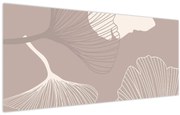 Obraz - Béžové listy N⁰1 (120x50 cm)