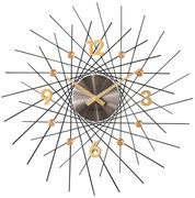 Nástenné hodiny LAVVU LCT1051 CRYSTAL Lines, Antracit, 49 cm