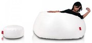INTERMEDIC SK - Sedací vak MAXI 140x70 cm | extra veľký vak na sedenie a ležanie, 570 l Farba: E01 - Biela (ekokoža)