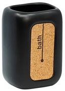 BISK Erga Corsa, pohár na zubné kefky na postavenie, čierna matná, ERG-05579