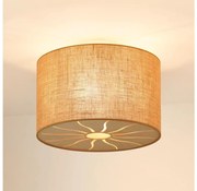 Brilagi - Prisadený luster COUNTRY ROLLER 1xE27/15W/230V pr. 50 cm béžová