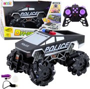 LEAN Toys Off-road auto Pick Up Truck Polícia diaľkové ovládanie RC svetlá Dym 1:16