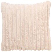 Biely plyšový pruhovaný vankúš Montreal White Off - 45*10*45cm