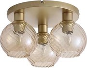 Searchlight 44521CP - Stropné svietidlo RADIANCE 3xE27/60W/230V pr. 37,5 cm zlaté