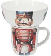 Raňajková sada Luskáčik, 2 ks, porcelán