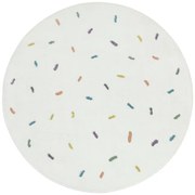 Koberec LIMA M039A krémový / modrý kruh