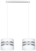 Luster na lanku CORAL 2xE27/60W/230V biela